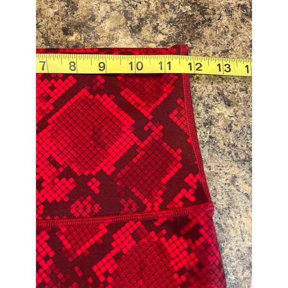 Lululemon Wunder Under Size 4 Leggings Ziggy Snake Red Tide Cranberry - Picture 8 of 9